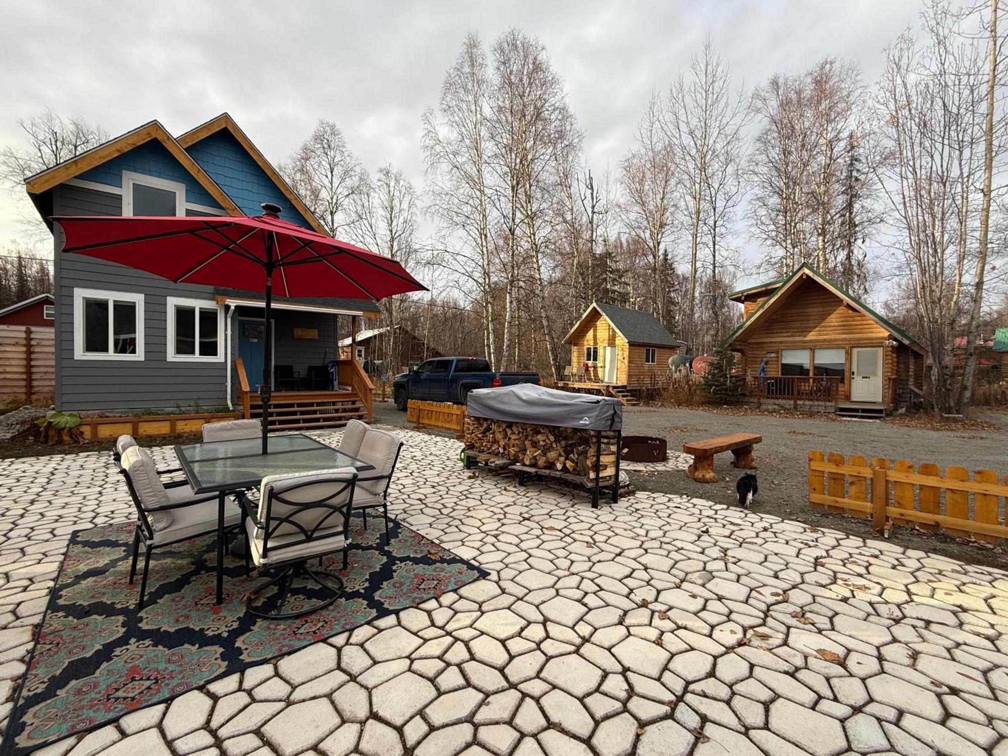 Talkeetna Log Cabin With Hot Tub Unit 2 외부 사진